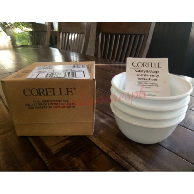 Corelle Winter Frost White Rice Bowl Set Shopee Philippines