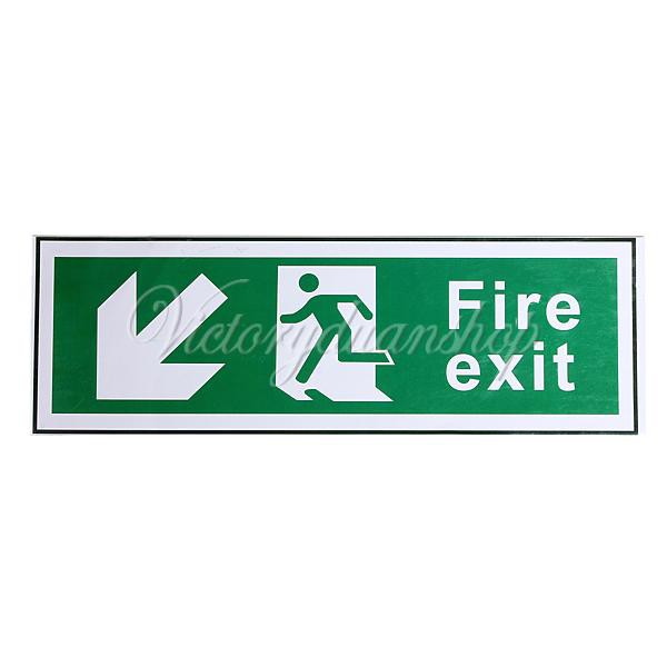 Rigid PVC - Emergency Escape Signs Right Exit Stickers/ Adhesive Waterproof