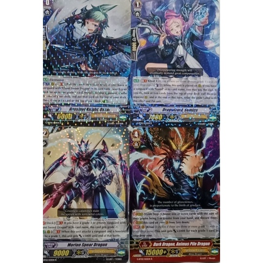 Cardfight Vanguard Oscar, Semias, Morion Spear Dragon, Animus Pile