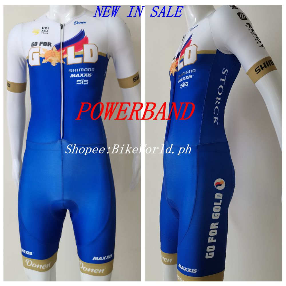 Full Powerband Cycling Jersey Bibset Go For Gold Trisuit Onesuit Men Women Philippines Team Cycling Shopee Philippines