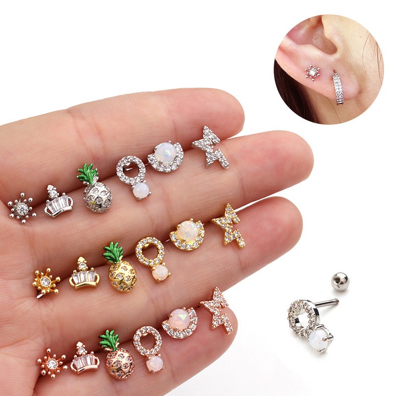 small ear studs