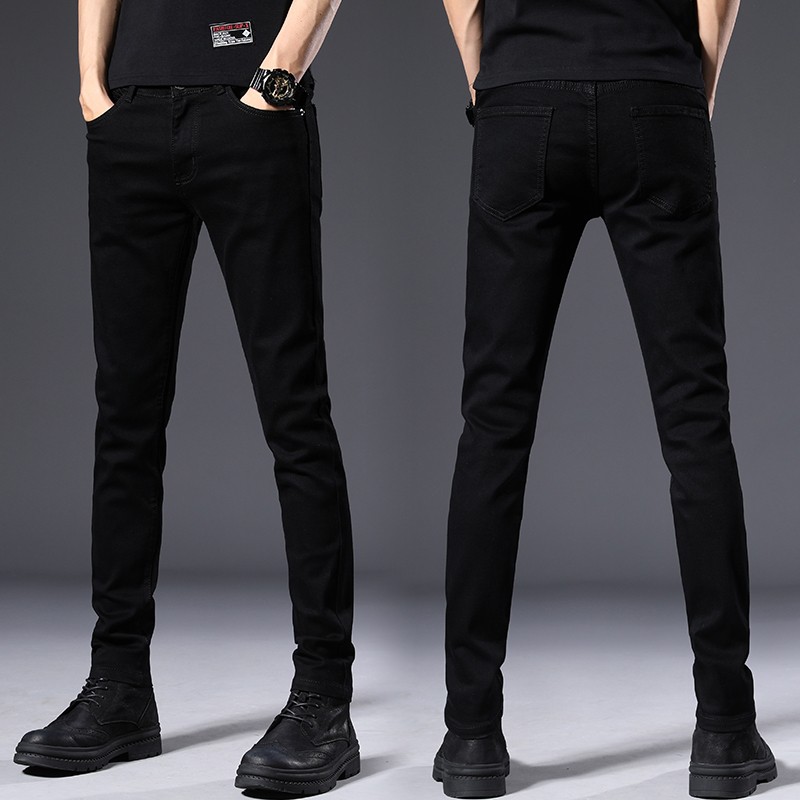 A18011 Black Stretchable Maong Fashionable skinny jeans for men COD ...