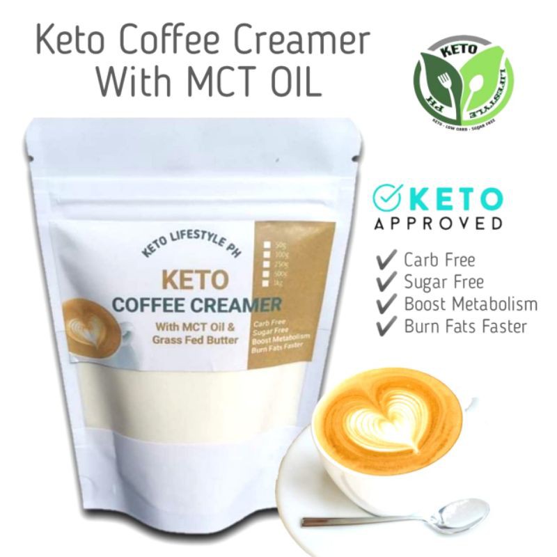 Keto Coffee Creamer with MCT oil (CARB FREE/SUGAR FREE) Shopee