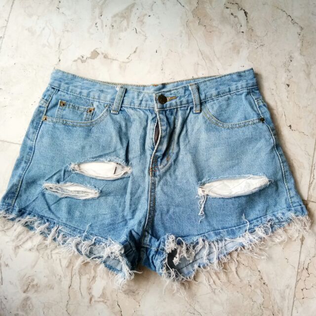 tattered shorts