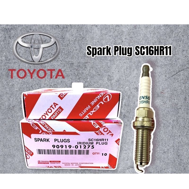 Denso Iridium 9091901275 SC16HR11 Spark Plugs Set For Toyota Denso