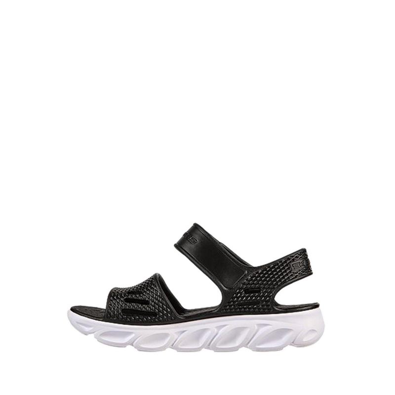 SKECHERS HYPNO-SPLASH BOYS'S LEISURE SHOES - BLACK SYNTHETIC/ WHITE TRIM