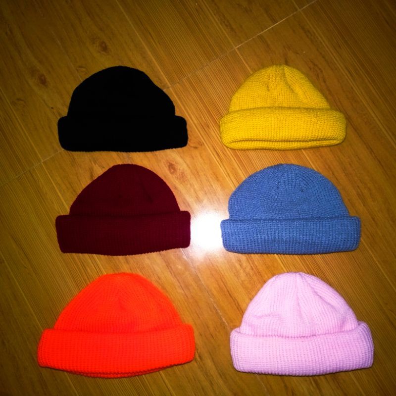 neon fisherman beanie