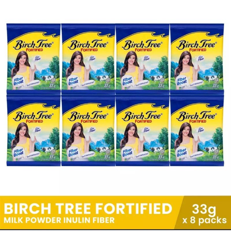 Birch Tree Fortified Milk 8x33g | Shopee Philippines