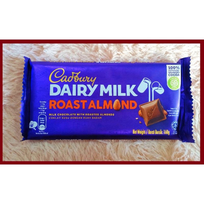 CADBURY DAIRY MILK ROAST ALMOND 160g Shopee Philippines