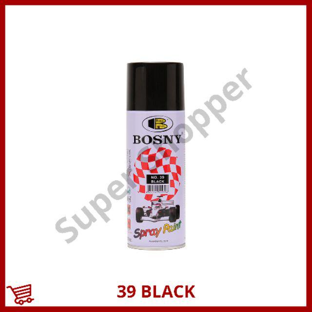 39 Black Glossy Bosny Spray Paint 400cc Shopee Philippines