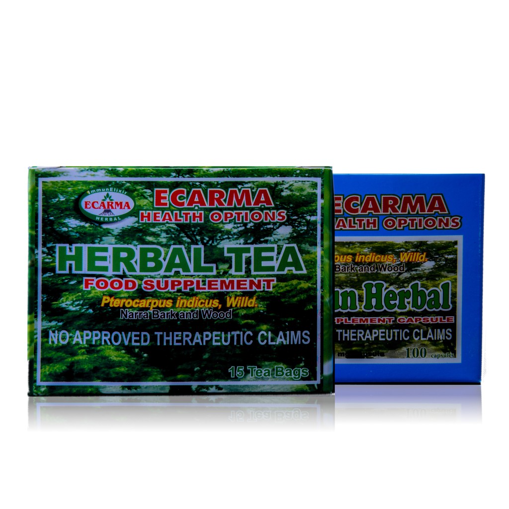 Ecarma Narra Herbal Tea & Dietary Capsules Bundle (15 ...