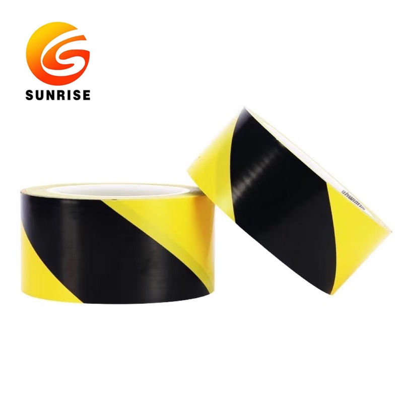 Floor tape PVC warning tape Black yellow 4.8cm zebra tape Floor ...