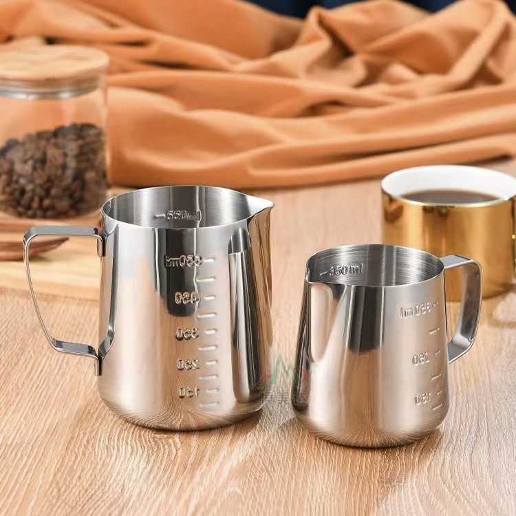 600ml/350ml Stainless Steel Milk Frothing Pitcher Espresso Steaming