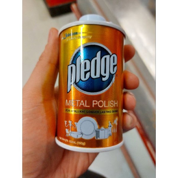 Pledge Metal Polish Johnson 150ml For Brass Copper Chrome Bronze Zinc