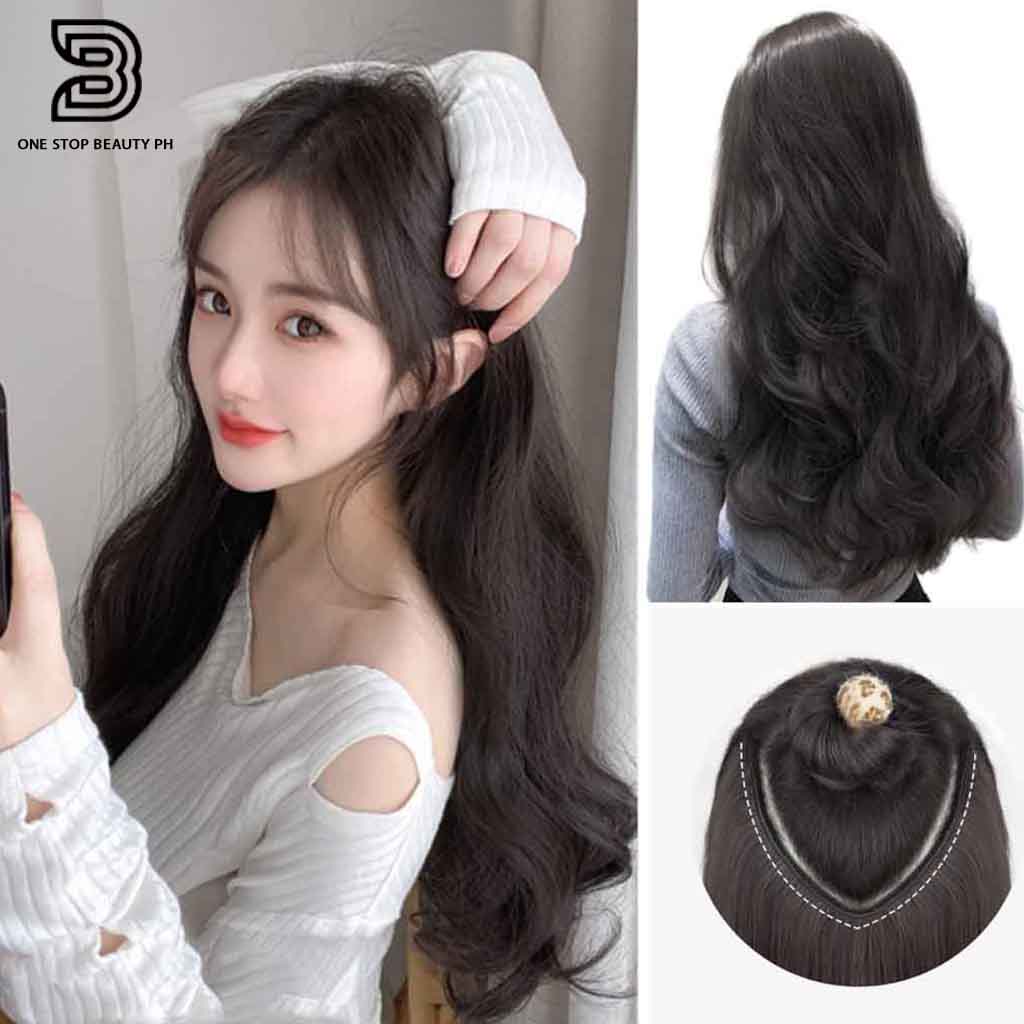 Wig Big Wave Hair Extension Piece Simulation Hair Piece Invisible ...