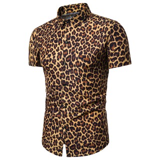 leopard t shirt mens