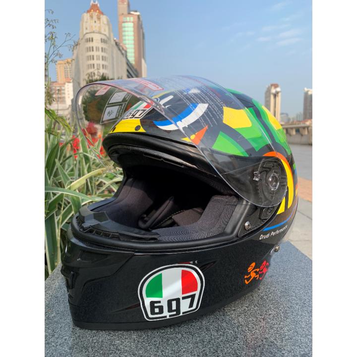 AGV design full  face  helmet AGV helm  motor  freebies 