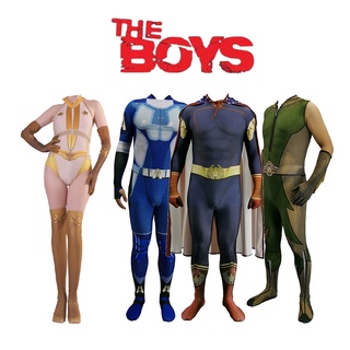 New The Boys Cosplay Costumes 3D Spandex Zentai Adults Kids The Seven Homelander A-Train The Deep Starlight Bodysuit Costumes #5