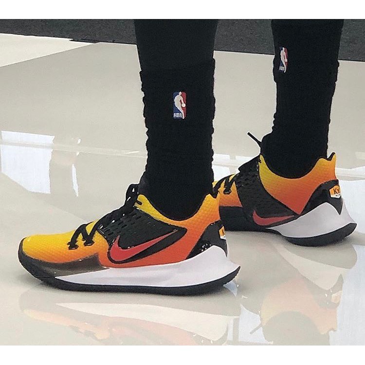 kyrie 2 low sunset on feet