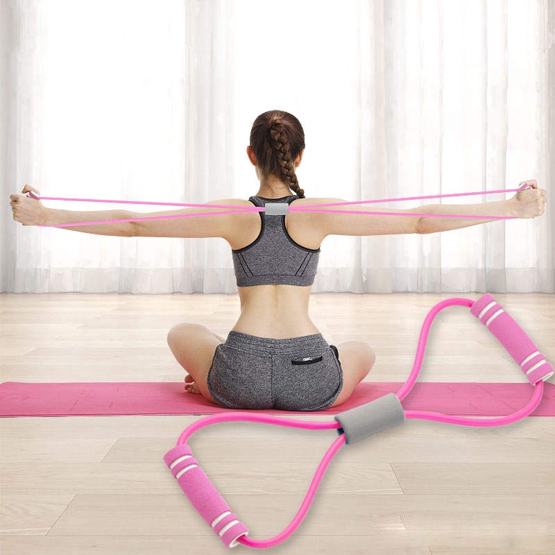 Women Fitness Accessories Rubber Belt Yoga Stretch Strap Exercise Gym Rope