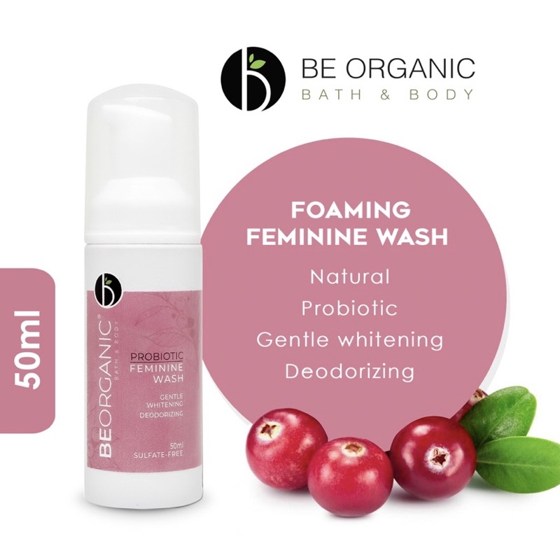 Be Organic Probiotic Feminine Wash 50ml, 100ml, 200ml Shopee
