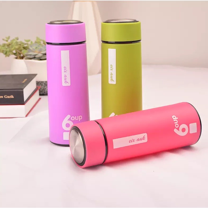 Business Cup Glass Bottle Tumbler Creative Leakproof Water Cup 400ml