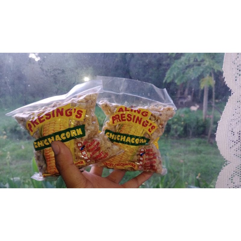 Crunchy Chichacorn garlic flavor (100grams) PRODUCT OF PAOAY, ILOCOS