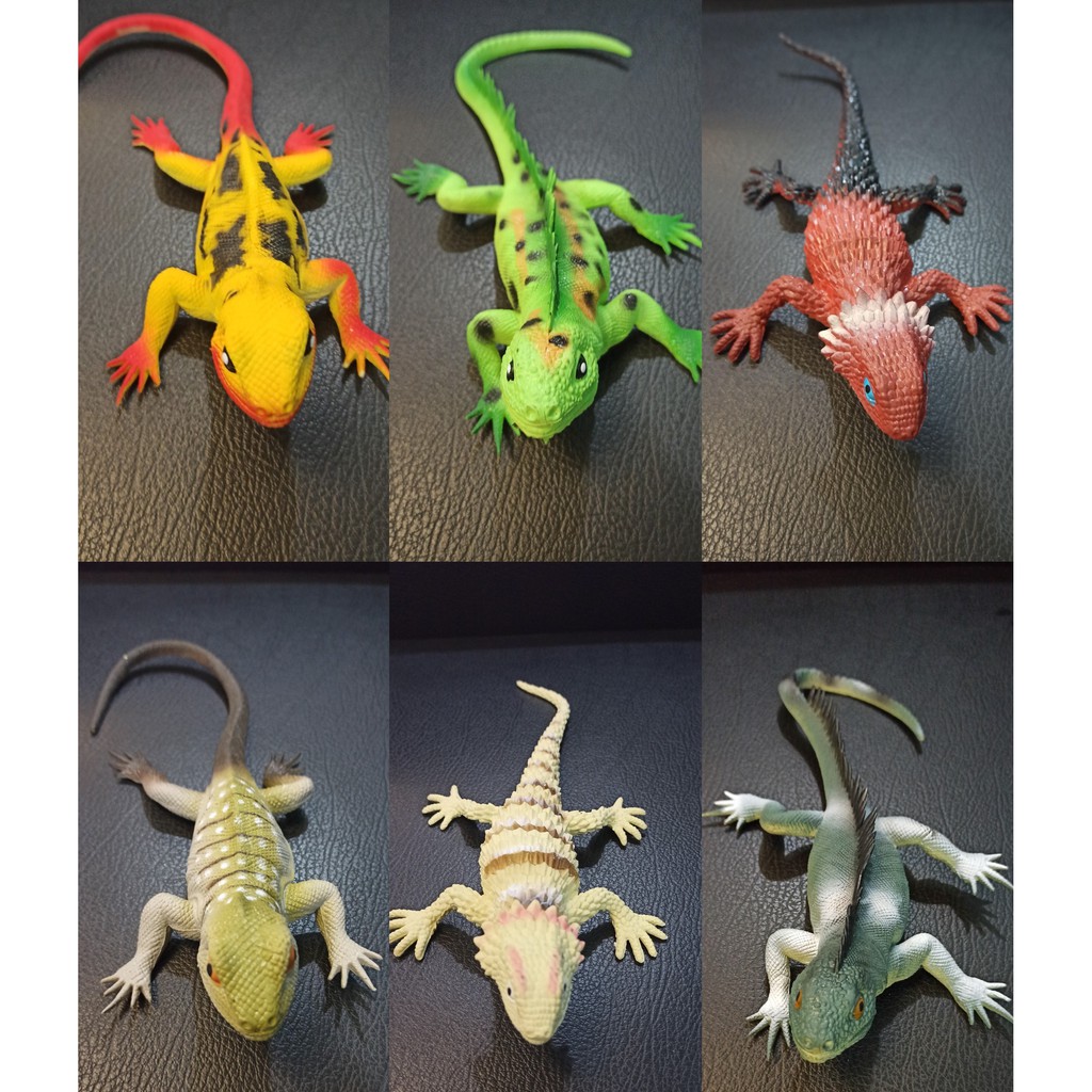 1 PC Rubber Lizard Gecko Figure with Different Variations | Shopee ...