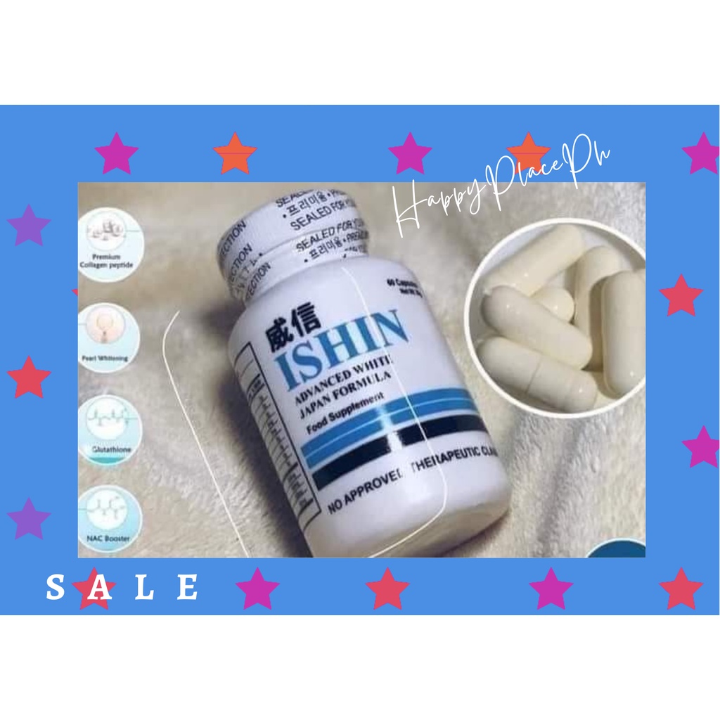 ISHIN Advanced 10x Whitening Capsule Japan Formula 60 Glutathione Capsules Shopee Philippines