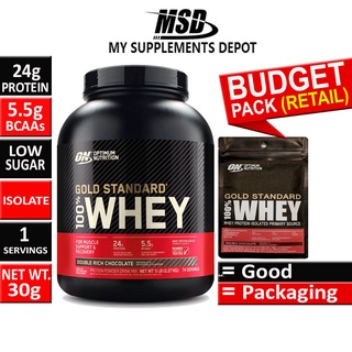 ON Gold Standard 100% Whey Protein Isolates 30g, 1 Serving （Retail）