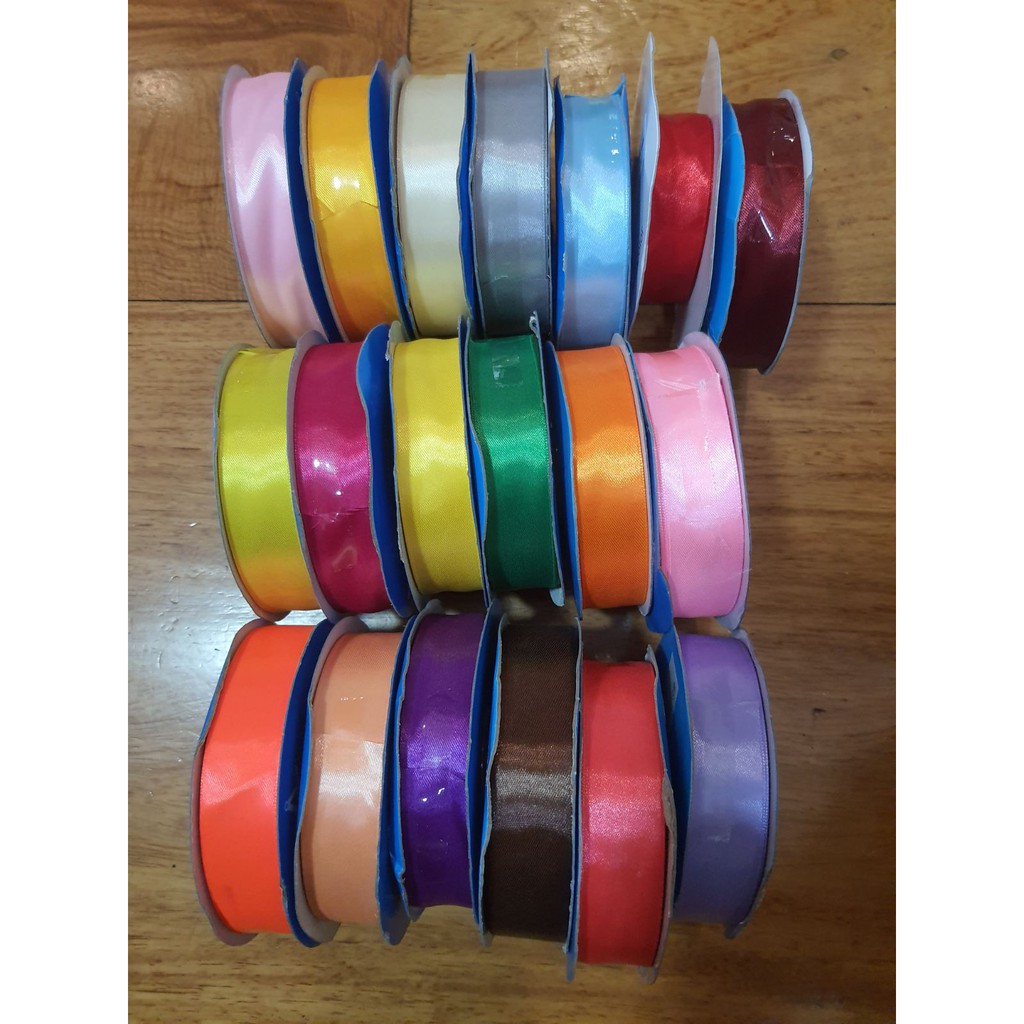 Satin ribbon 1/2 and 1 inch by roll Shopee Philippines