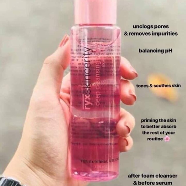 ryx deep cleansing water