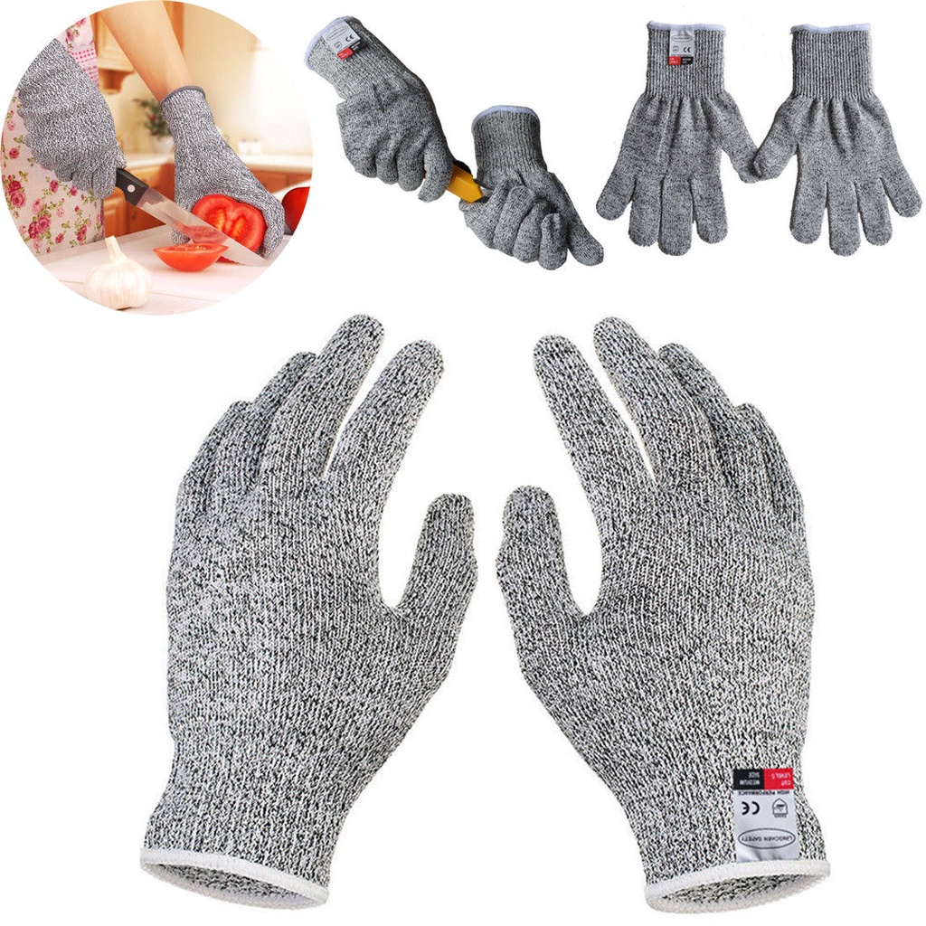 Level 5 Cut Proof Stab Resistant Wire Metal Glove Kitchen Butcher Cuts Gloves For Oyster