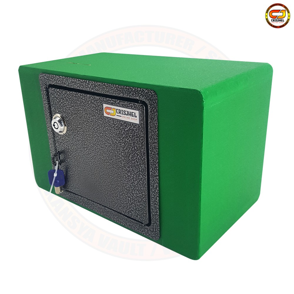 money cashier drawer money bank with lock RECTANGULAR GREEN COLOR ALKANSYA VAULT AFFORDABLE PRICE C