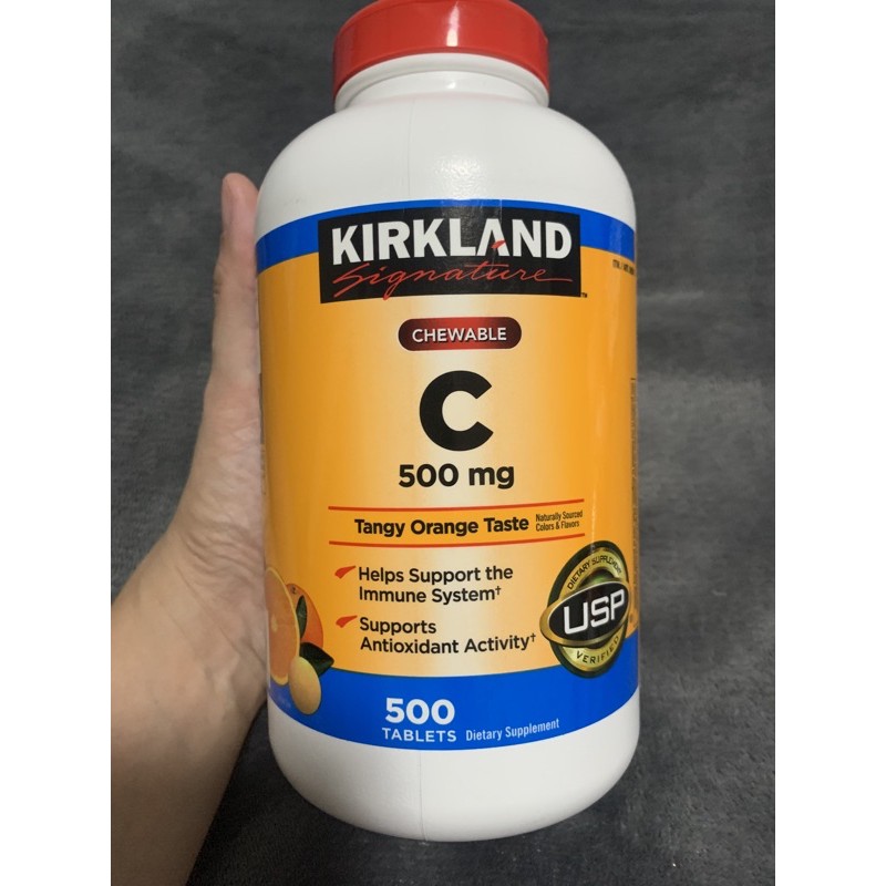 Authentic KIRKLAND signature vitamin C chewable (500mg) Shopee