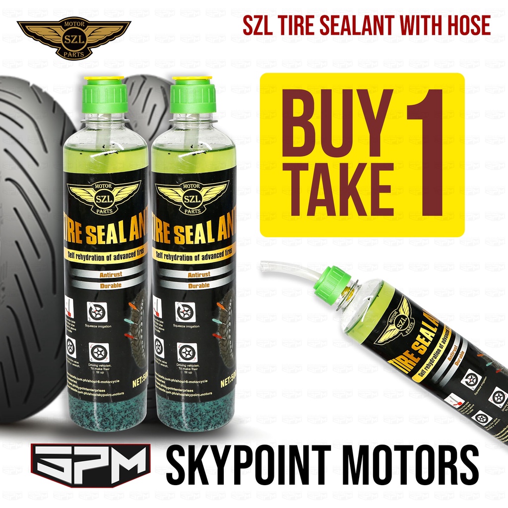 BUY 1 TAKE 1 SZL TIRE SEALER / TIRE SEALANT WITH HOSE [NEW] 500ML (9403