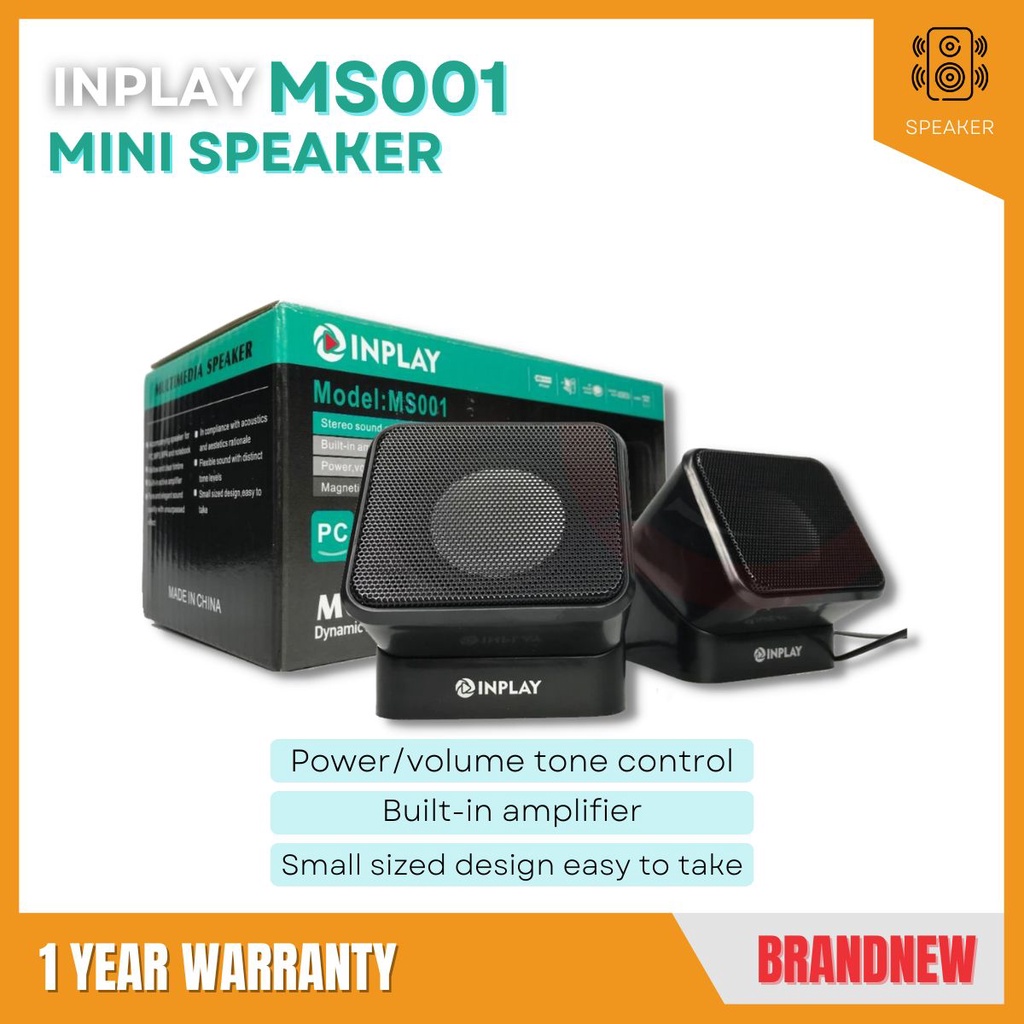 INPLAY MINI SPEAKER MS001 for PC and Laptop | Shopee Philippines