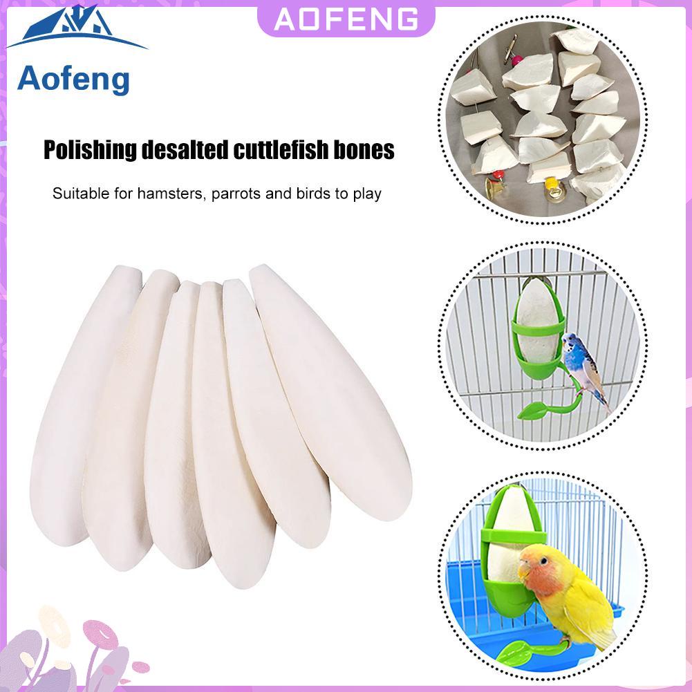 (Aofeng)   Hot Sale Parrot Calcium Supplements Chewing Cuttlefish Bone Pet Bird Cage Food Decoration #1