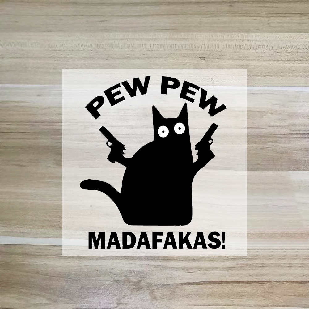 Pew Pew Madafakas Iron on Transfer for DIY face mask Kids T-shirt Clothing Clothing Badge Patch Decals Washable iron on patches Applique