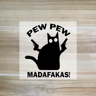 Pew Pew Madafakas Iron on Transfer for DIY face mask Kids T-shirt Clothing Clothing Badge Patch Decals Washable iron on patches Applique #6