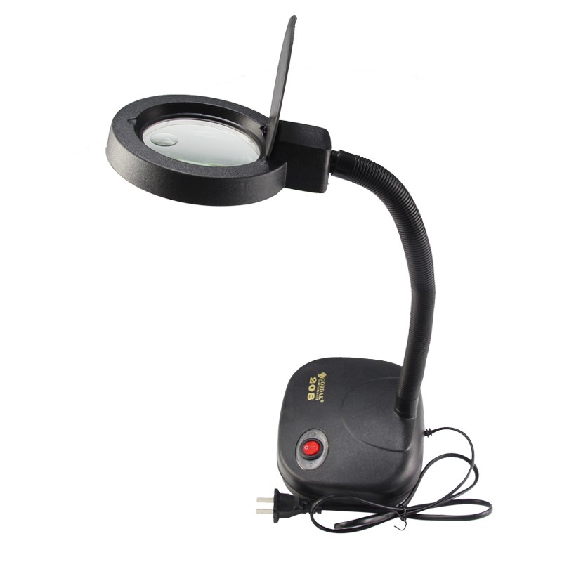 Cod 7 Adjustment Button Led Light Magnifier Desk Lamp Shopee