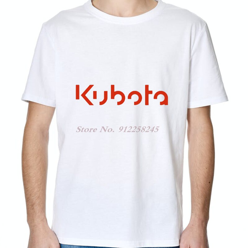 Hot Sale Classic T-shirt Kubota Tractor Orange Logo Vintage Short Sleeve Top sMen's Graphics Summer White Tees men EAaeof42FHaiad90