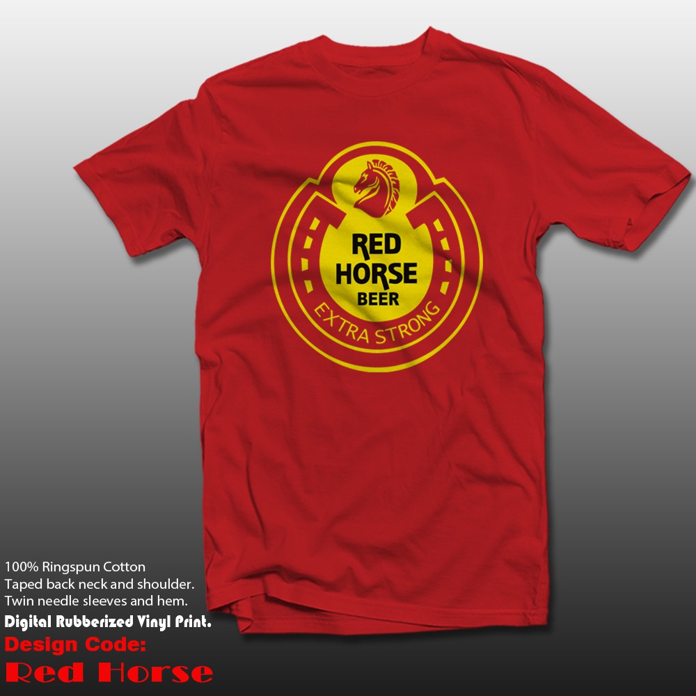 red horse beer shirt