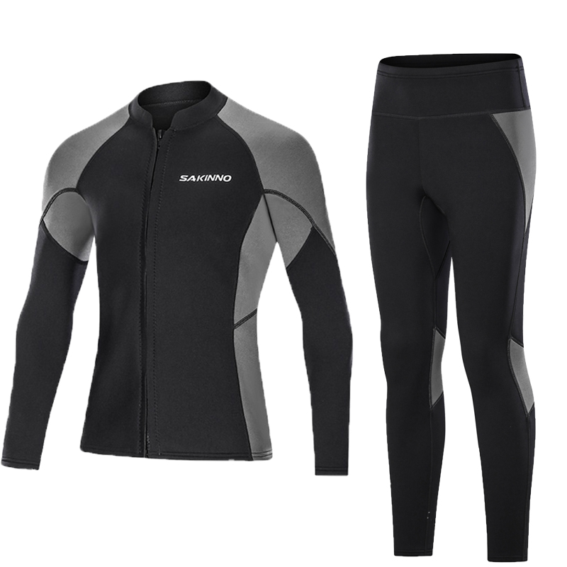 Men's and women's 2MM neoprene wetsuit scuba diving suit surf jacket