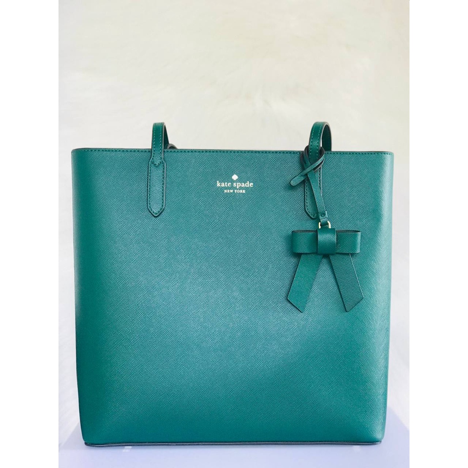 ORIGINAL Kate Spade Brynn Tote Bag in Green | Shopee Philippines