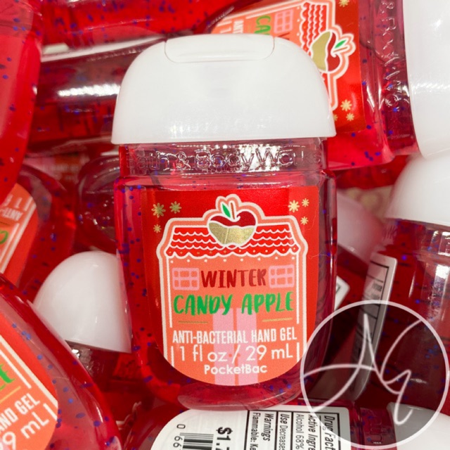 Authentic Bath & Body Works WINTER CANDY APPLE PocketBac Hand Sanitizer