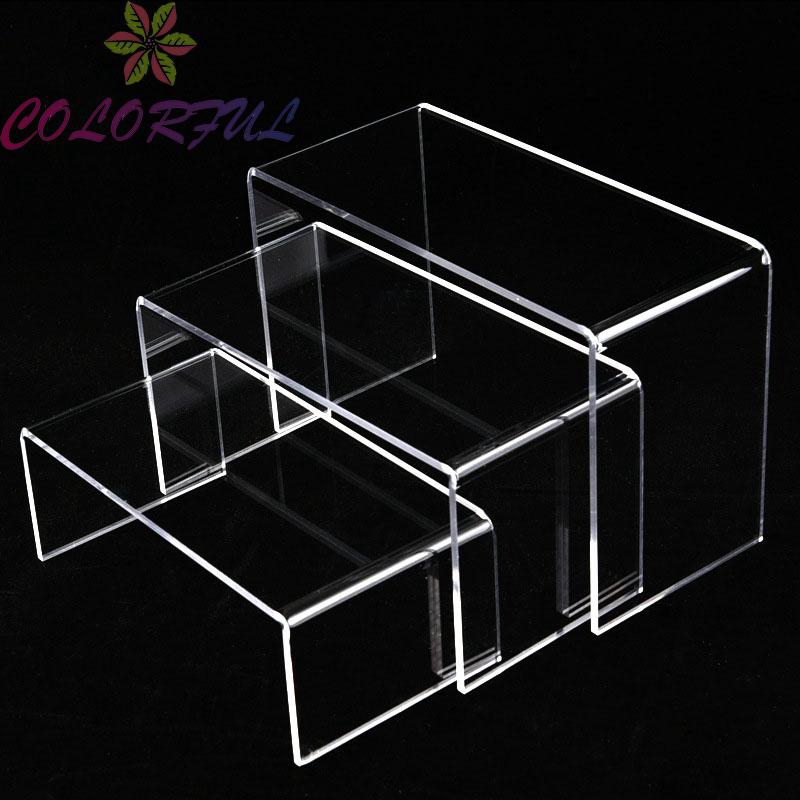 3pcs Acrylic Showcase Shoes Book Display Stand Holder Jewelry Organizer Rack 3pcs Acrylic Showcase Shoes Book Display Stand Holder Jewelry Organizer Rack