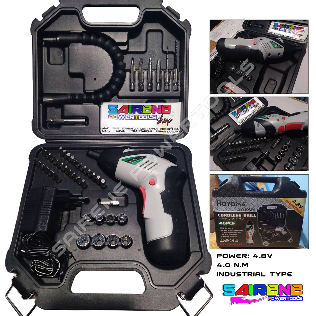 Hoyoma Japan Cordless Drill / screwdriver 4.8v Shopee Philippines