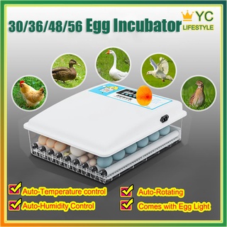 30/36/48/56 Eggs Incubator Digital Automatic Automatic Egg Incubator Thermostat Egg Hatching