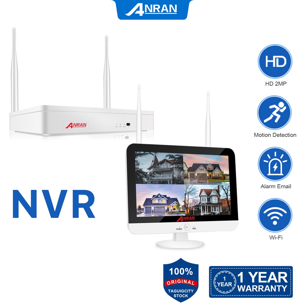 Anran CCTV Nvr WiFi 8 Channel 1080P For Cameras 5MP Network Video